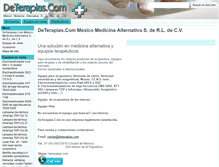 Tablet Screenshot of deterapias.com